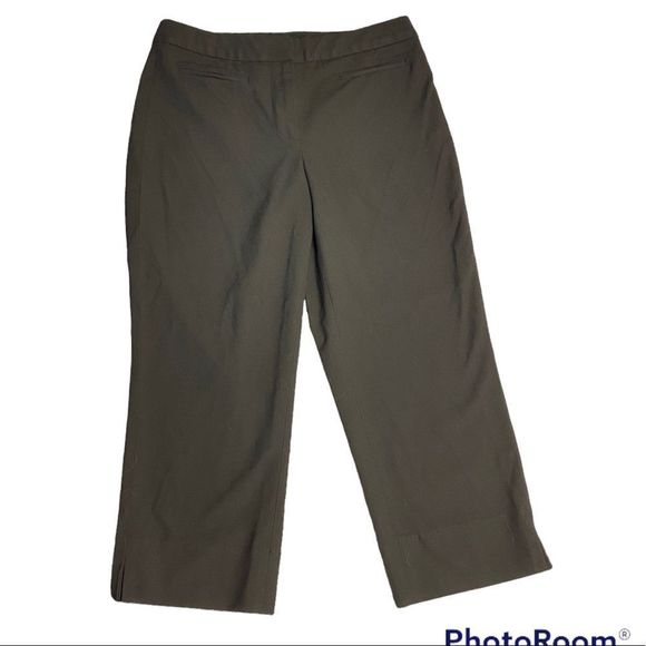 TALBOTS black cropped pants 4 petite - Picture 2 of 6